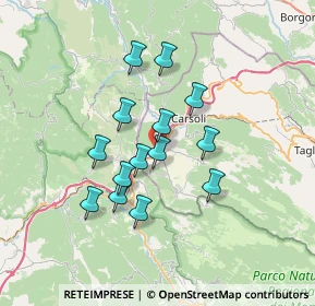 Mappa Via Collefiorito, 67063 Oricola AQ, Italia (5.98357)