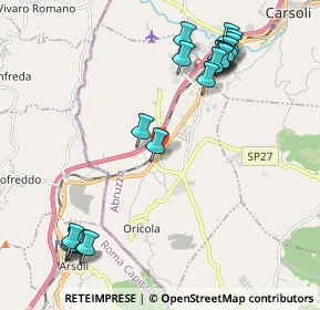 Mappa Via Collefiorito, 67063 Oricola AQ, Italia (2.6055)