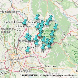 Mappa Via Franco Pompili snc, 00018 Palombara Sabina RM, Italia (11.139)