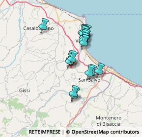 Mappa Via Enrico Mattei, 66051 Cupello CH, Italia (5.61833)