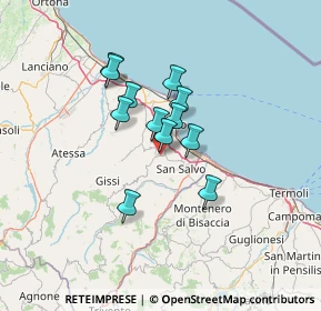 Mappa Via Enrico Mattei, 66051 Cupello CH, Italia (9.87)