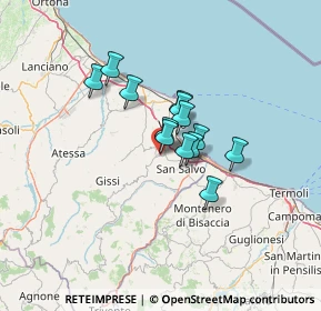 Mappa Via Enrico Mattei, 66051 Cupello CH, Italia (8.73231)