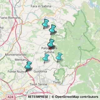 Mappa Via dei Mercati, 00018 Palombara Sabina RM, Italia (6.07077)