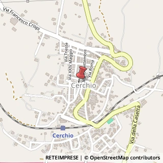 Mappa Via Borgonuovo, 10, 67044 Cerchio, L'Aquila (Abruzzo)