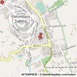 Mappa Via Dante Alighieri, 2, 00018 Palombara Sabina, Roma (Lazio)