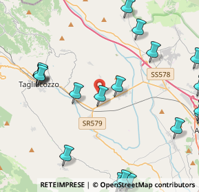 Mappa Via Valle S. Giovanni, 67069 Tagliacozzo AQ, Italia (6.1495)