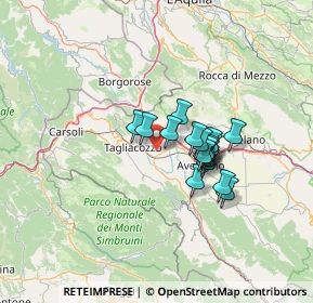 Mappa Via Valle S. Giovanni, 67069 Tagliacozzo AQ, Italia (9.86389)