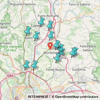 Mappa Via della Pace, 00015 Monterotondo RM, Italia (6.515)