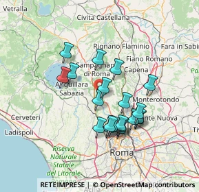 Mappa Via del Frantoio, 00060 Formello RM, Italia (12.581)