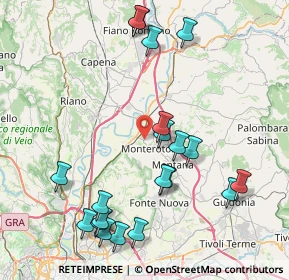 Mappa Via della Maiella, 00015 Monterotondo RM, Italia (9.7545)