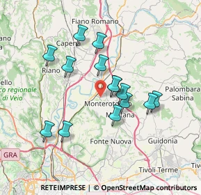 Mappa Via della Maiella, 00015 Monterotondo RM, Italia (6.49)