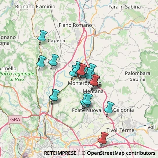 Mappa Via della Maiella, 00015 Monterotondo RM, Italia (5.4695)