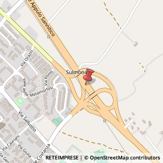 Mappa Strada Statale 17, Km96.500, 67039 Sulmona, L'Aquila (Abruzzo)