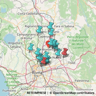 Mappa Via Val di Fassa, 00015 Monterotondo RM, Italia (10.756)
