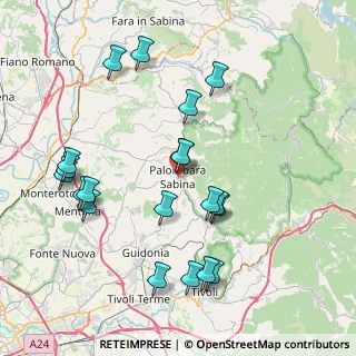 Mappa Via dei Martiri, 00018 Palombara Sabina RM, Italia (8.869)