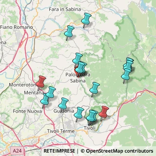 Mappa Via dei Martiri, 00018 Palombara Sabina RM, Italia (8.418)
