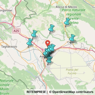Mappa Via G. Giacosa, 67051 Avezzano AQ, Italia (5.31429)