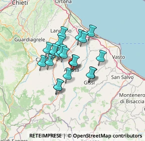 Mappa Via Emilio Giampietro, 66041 Atessa CH, Italia (9.998)