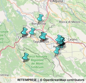Mappa Km 99, 67069 Tagliacozzo AQ, Italia (12.6055)