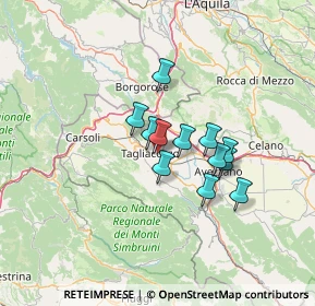 Mappa Km 99, 67069 Tagliacozzo AQ, Italia (9.87417)