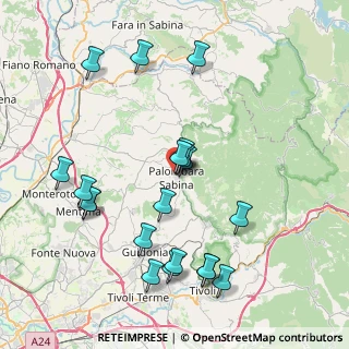 Mappa Via Possenti E., 00018 Palombara Sabina RM, Italia (8.896)