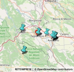 Mappa PIAZZA DANTE ALIGHIERI SNC snc, 67069 Tagliacozzo AQ, Italia (12.83611)