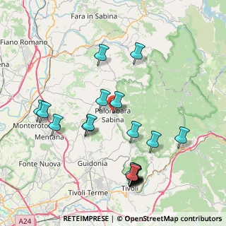 Mappa Palombara Sabina, 00018 Palombara Sabina RM, Italia (9.4285)