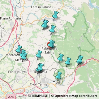 Mappa Palombara Sabina, 00018 Palombara Sabina RM, Italia (8.5325)