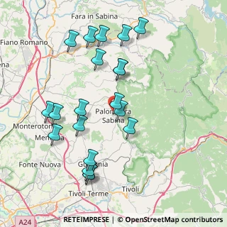 Mappa Palombara Sabina, 00018 Palombara Sabina RM, Italia (8.67)