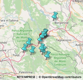 Mappa Via Colle S. Giovanni, 67063 Oricola AQ, Italia (9.29917)