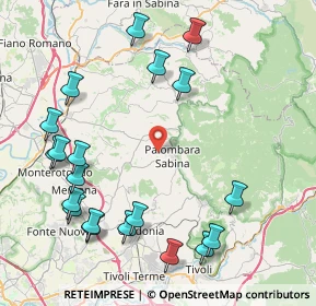 Mappa Strada di S. Chiara, 00018 Palombara Sabina RM, Italia (10.6395)