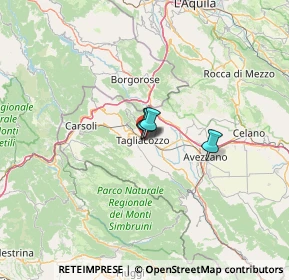 Mappa Via Tiburtina Valeria km 97, 67069 Tagliacozzo AQ, Italia (37.41417)