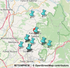 Mappa Viale Ungheria, 00018 Palombara Sabina RM, Italia (6.97214)