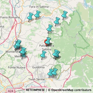 Mappa Viale Ungheria, 00018 Palombara Sabina RM, Italia (8.8875)