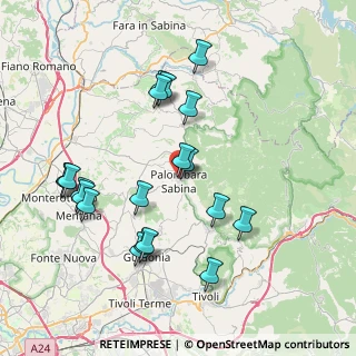 Mappa Piazza Ugo la Malfa, 00018 Palombara Sabina RM, Italia (8.508)