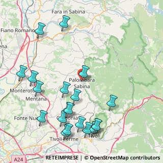 Mappa Viale Ungheria, 00018 Palombara Sabina RM, Italia (10.655)