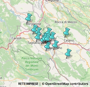 Mappa Via Roma, 67068 Scurcola Marsicana AQ, Italia (7.69214)
