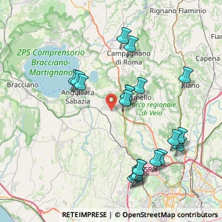 Mappa Via Augusto Ugolini, 00123 Cesano RM, Italia (9.389)