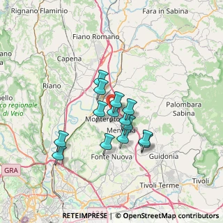 Mappa Via Volga, 00015 Monterotondo RM, Italia (5.52286)