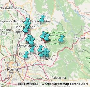 Mappa 00019 Palombara Sabina RM, Italia (11.73947)