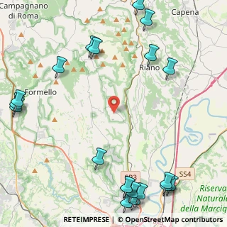 Mappa Via delle Ginestre, 00060 Sacrofano RM, Italia (6.8075)