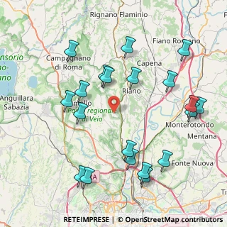 Mappa Via delle Ginestre, 00060 Sacrofano RM, Italia (9.6935)