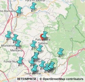 Mappa Via Monte Grappa, 00018 Palombara Sabina RM, Italia (10.4835)