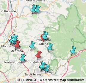 Mappa Via Monte Grappa, 00018 Palombara Sabina RM, Italia (9.65)