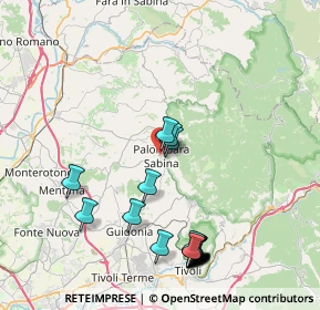 Mappa Via Monte Grappa, 00018 Palombara Sabina RM, Italia (9.611)