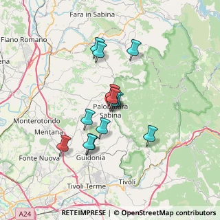 Mappa Via Franco Pompili, 00018 Palombara Sabina RM, Italia (5.74615)