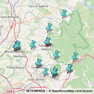 Mappa Via Alcide De Gasperi, 00018 Palombara Sabina RM, Italia (9.8115)