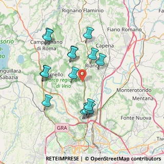 Mappa Via delle Sibille, 00060 Sacrofano RM, Italia (7.53733)