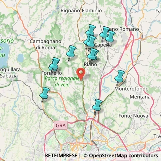 Mappa Via delle Sibille, 00060 Sacrofano RM, Italia (7.39692)