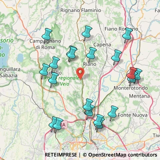 Mappa Via delle Sibille, 00060 Sacrofano RM, Italia (9.633)